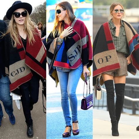 how to wear burberry poncho.